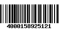 Código de Barras 4000158925121