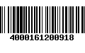 Código de Barras 4000161200918