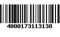 Código de Barras 4000173113138