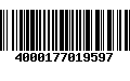 Código de Barras 4000177019597