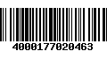 Código de Barras 4000177020463