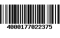 Código de Barras 4000177022375