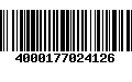 Código de Barras 4000177024126