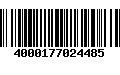 Código de Barras 4000177024485