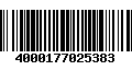 Código de Barras 4000177025383