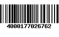 Código de Barras 4000177026762