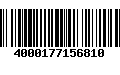 Código de Barras 4000177156810