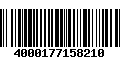 Código de Barras 4000177158210