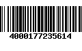 Código de Barras 4000177235614