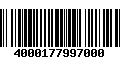 Código de Barras 4000177997000