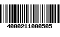 Código de Barras 4000211000505