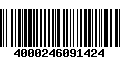 Código de Barras 4000246091424