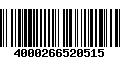 Código de Barras 4000266520515