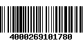 Código de Barras 4000269101780