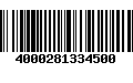 Código de Barras 4000281334500