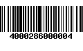 Código de Barras 4000286000004