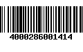 Código de Barras 4000286001414