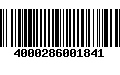 Código de Barras 4000286001841