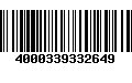 Código de Barras 4000339332649