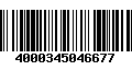 Código de Barras 4000345046677