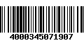 Código de Barras 4000345071907