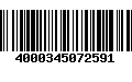 Código de Barras 4000345072591