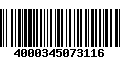 Código de Barras 4000345073116