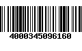 Código de Barras 4000345096160