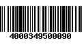 Código de Barras 4000349500090