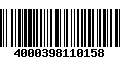 Código de Barras 4000398110158