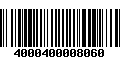 Código de Barras 4000400008060