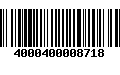 Código de Barras 4000400008718