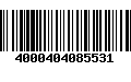 Código de Barras 4000404085531