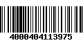 Código de Barras 4000404113975