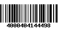 Código de Barras 4000404144498