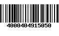 Código de Barras 4000404915050