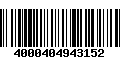 Código de Barras 4000404943152