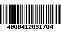 Código de Barras 4000412031704