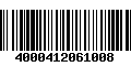 Código de Barras 4000412061008