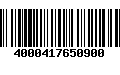 Código de Barras 4000417650900