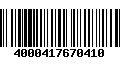 Código de Barras 4000417670410