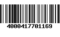 Código de Barras 4000417701169