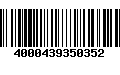 Código de Barras 4000439350352