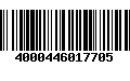 Código de Barras 4000446017705