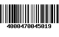 Código de Barras 4000470045019