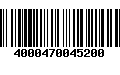 Código de Barras 4000470045200