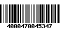 Código de Barras 4000470045347