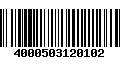 Código de Barras 4000503120102