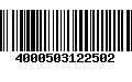 Código de Barras 4000503122502