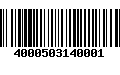 Código de Barras 4000503140001